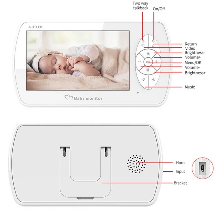 كاميرا واي فاي للأطفال مقاس 5 بوصات VOX وLullaby 1080P
