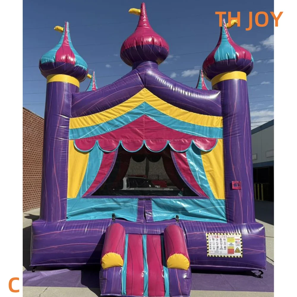 Bateau aérien rapide à porte, maison gonflable pour enfants, joli dinosaure animal/thème de cirque, château gonflable, maisons sautantes pour fête