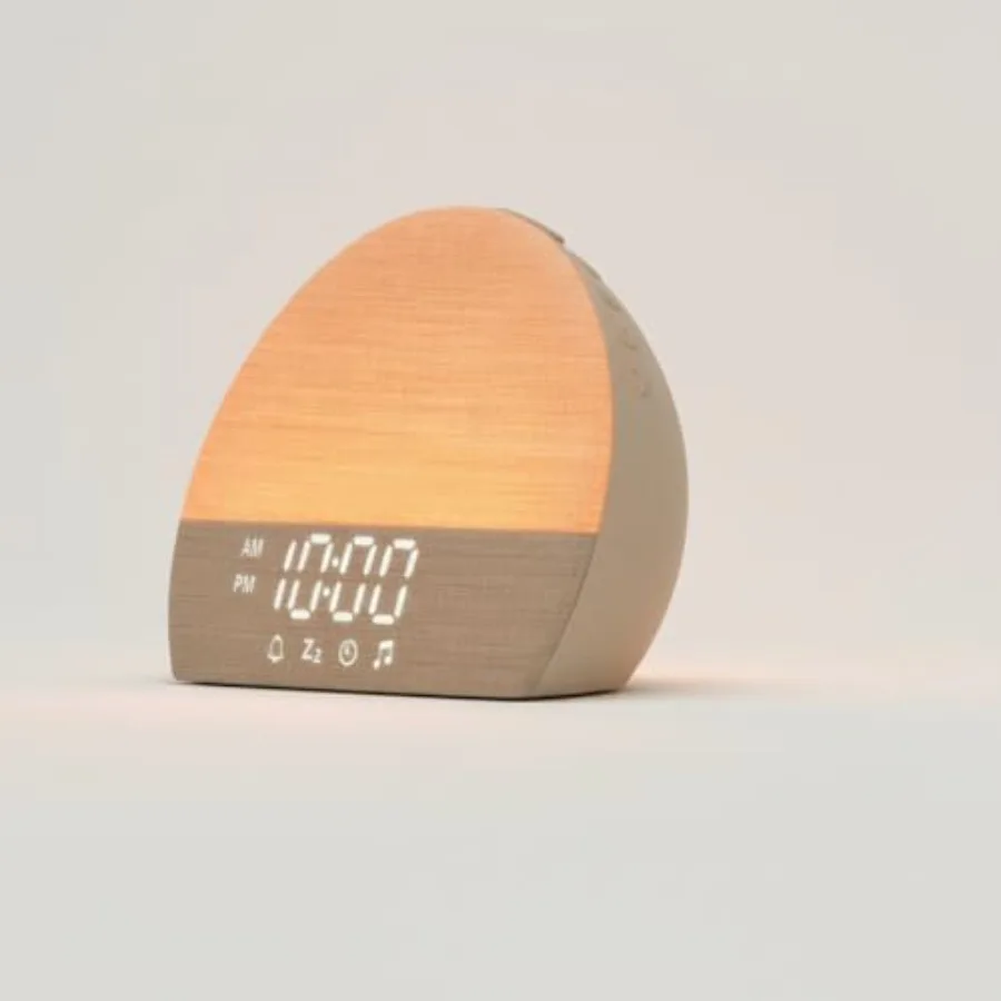

White Noise Sound Machine Sunrise Alarm Clock 30 Non-Looping Soothing Sleep Sounds with LoFi and Healing Music 10-Color Ambient