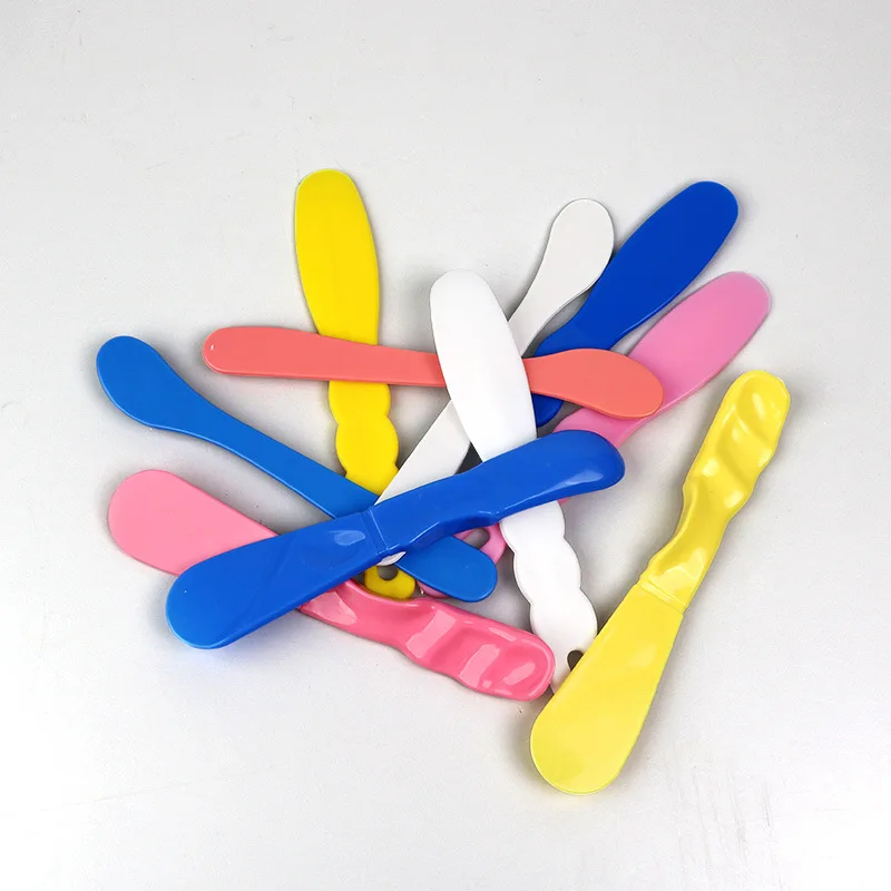 20Pcs Lab Plastic Mixing Knife, Disposable Cement Powder Mixing Knife, Gypsum Mixing Knife