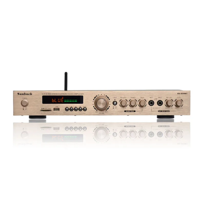 

Новый усилитель звука HIFI 220В с Bluetooth, высокомощный 150Вт*2, 5.1-канальная система для караоке и домашнего кинотеатра, усилитель для колонок