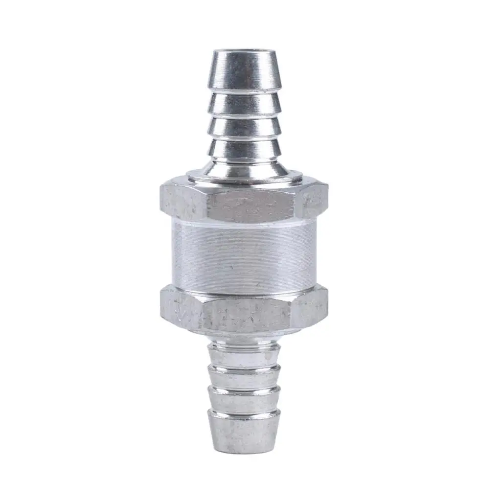 Check Valve 12 Mm Aluminum-Way Valve No Return for Fuel Liquid