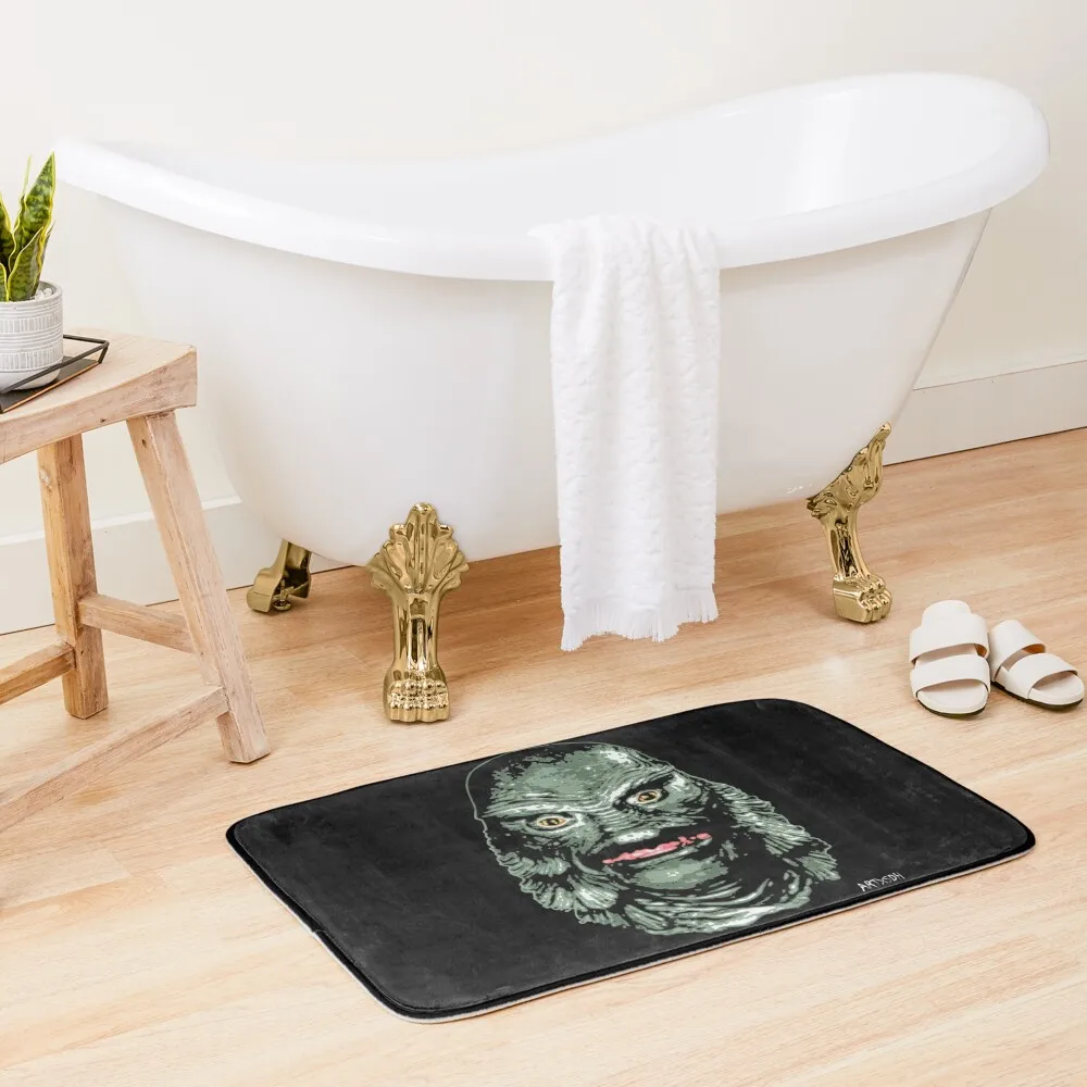 The Creature from the Black Lagoon (Color) Bath Mat Slip-Resistant Washable Non-Slip Kitchen Rug Carpet In The Living Room Mat