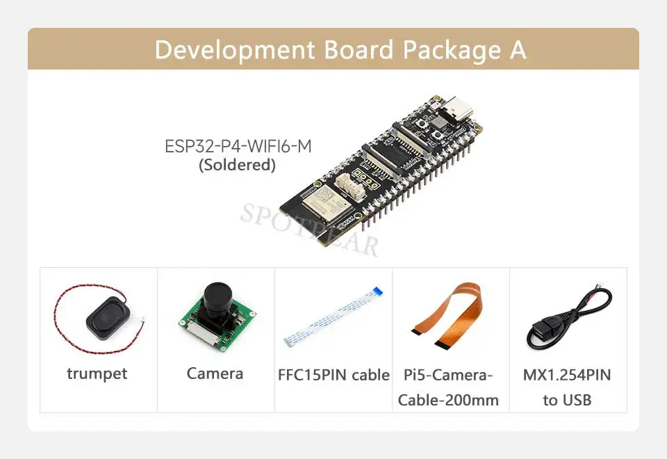 Picture 3: ESP32 P4 WIFI6 High-Performance Development Board Optional Kit On-board ESP32-C6 Supports Wi-Fi 6 And Bluetooth 5 AI Deepseek