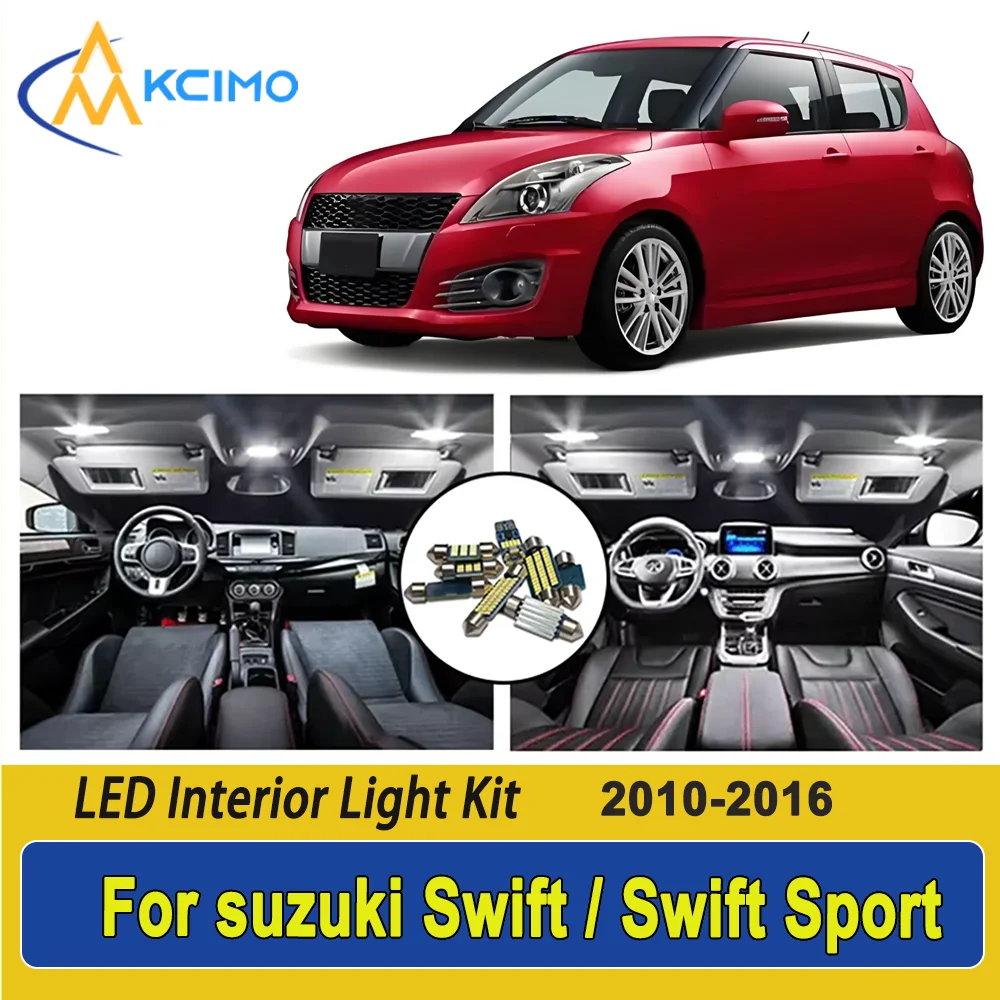 

New Light Bulb For suzuki Swift / Swift Sport (2010-2016) Premium Bright LED Interior Dome Map Trunk Light Kit Car Led Lamps