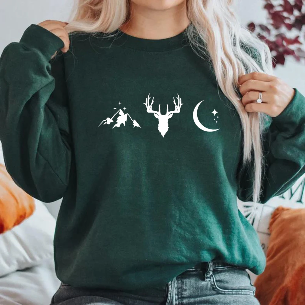 A Court of Thorns and Roses Court of Dreams Sweatshirt Terrasen Sweatshirt Throne of Glass Sweater Women Hoodies SJM Pullover