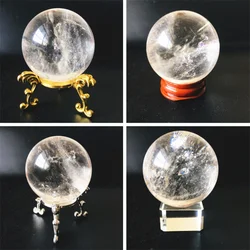 AAAA Natural transparent White Quartz Ball Crystal Ball room decoration home decoration gemstone aquarium