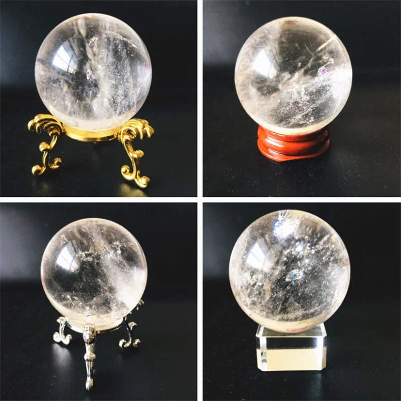 AAAA Natural Transparent White Quartz Ball Crystal Ball Room Decoration Home Decoration Gemstone Aquarium
