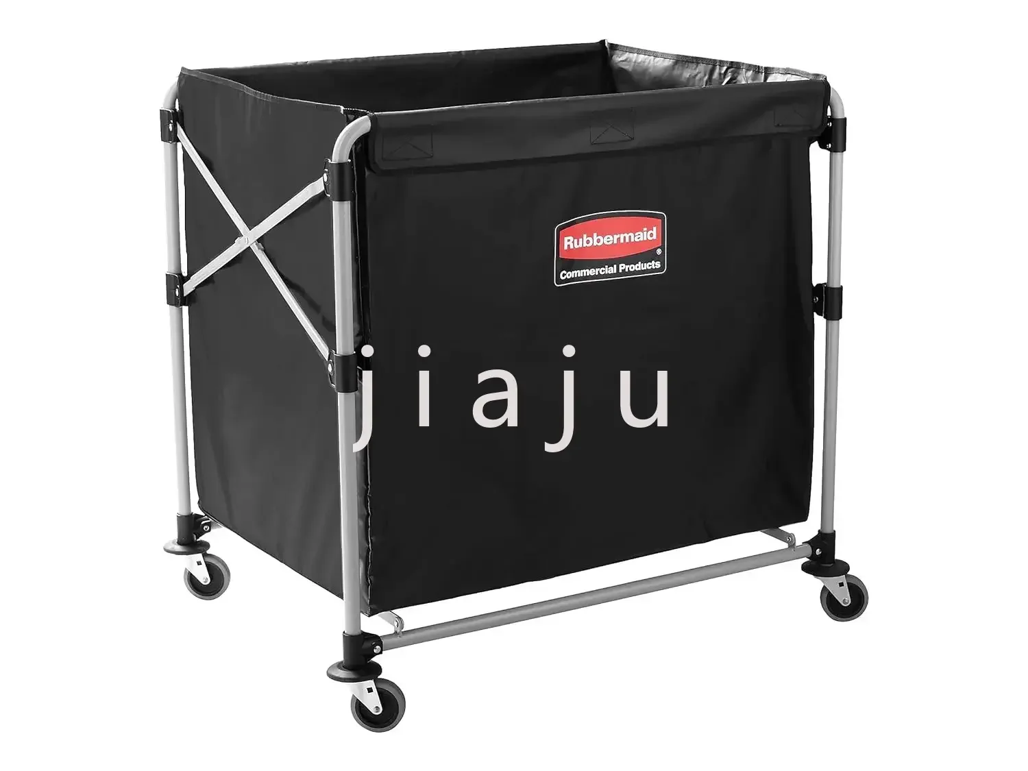 Chariot X lanceur pliable en acier, déménageur d'université, fournitures de transport et d'épicerie, chariot à 8 buissons (300 L)