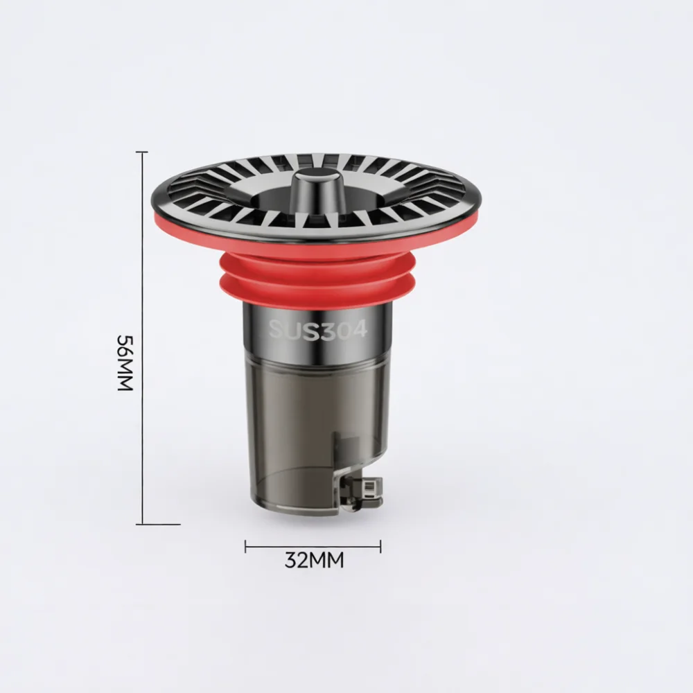 Modern 304 Stainless Steel Sewer Drain Core Anti Odor Insect Proof Strainer Bathroom Kitchen Pipe Replacement Stopper
