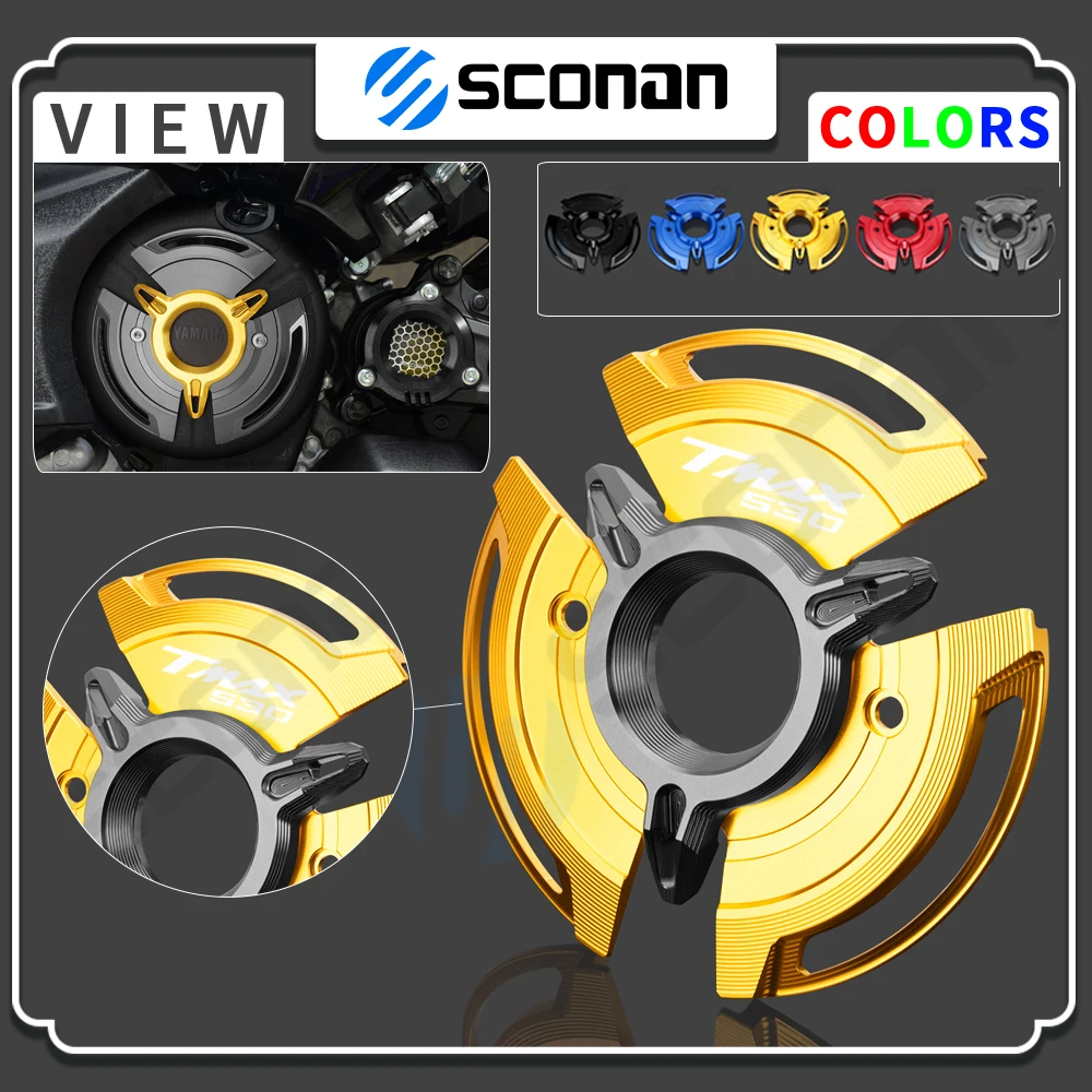 

Motorcycle Accessories Engine Stator Cover Protection Guard For TMAX 530 T-MAX530 DX TMAX530 SX 2017 2018 2019 2020 2021 2022