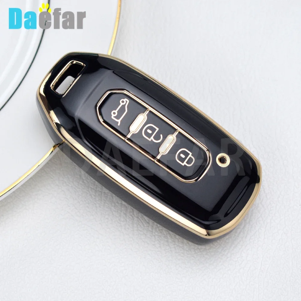 3 Buttons TPU Car Remote Key Case Cover Holder Fob for Ford Territory EV 2020 Smart Protector Shell Keyless Auto Accessories