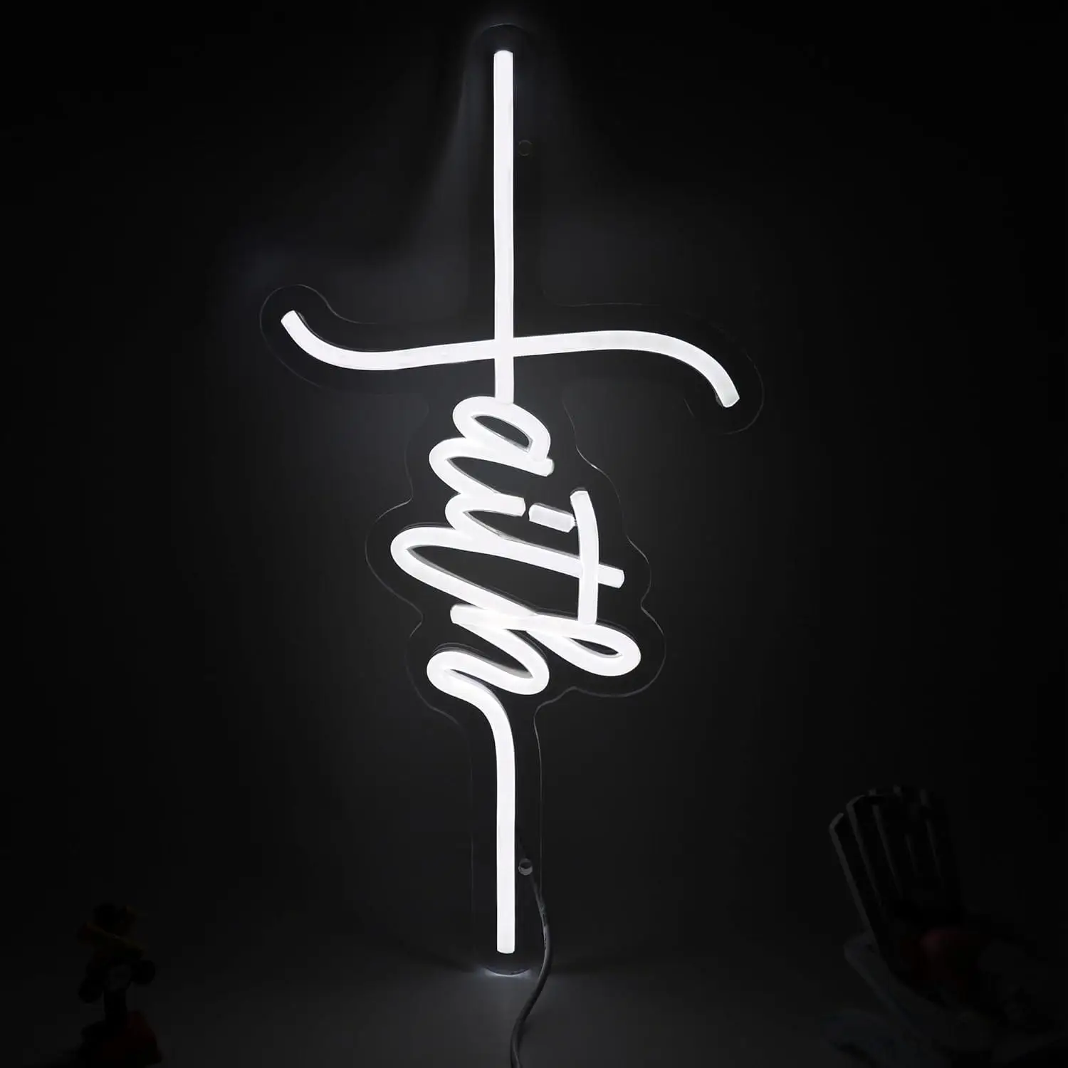 

Неоновая вывеска «Крест» с USB-питанием, светодиодная, с регулировкой яркости, для декора гостиной, церкви, специальный подарок на день рождения, праздничный подарок, настенный светильник