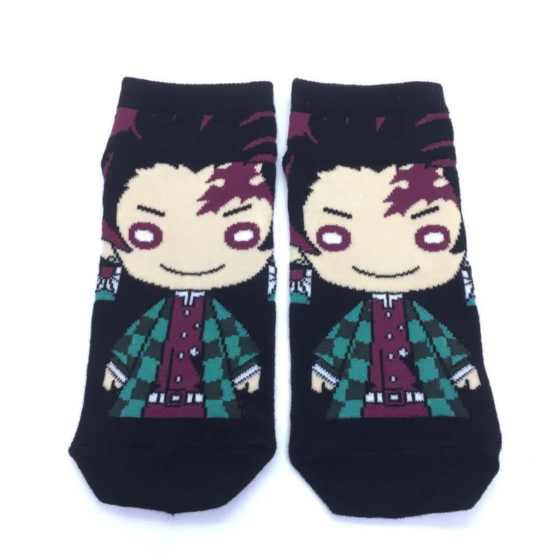 Demon Slayer Kimetsu No Yaiba Sock Short Socks Cosplay Prop Cartoons Anime Kamado Tanjirou Kamado Nezuko Cotton Halloween  Socks