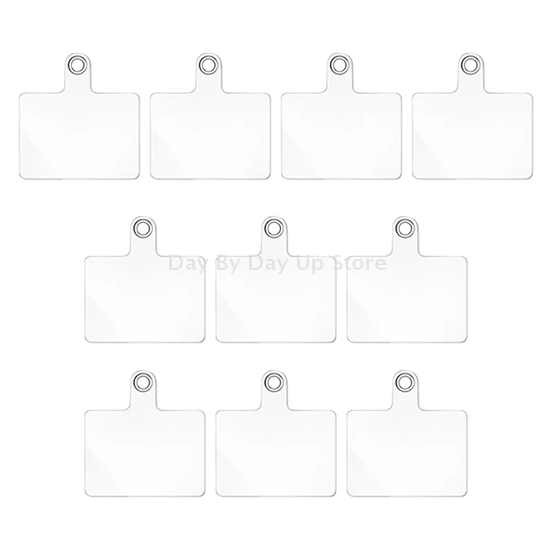 

10 шт., универсальный съемный прозрачный ремешок для мобильного телефона, накладка для телефонов, ремешок через плечо, подвесной шнур, сменная прокладка