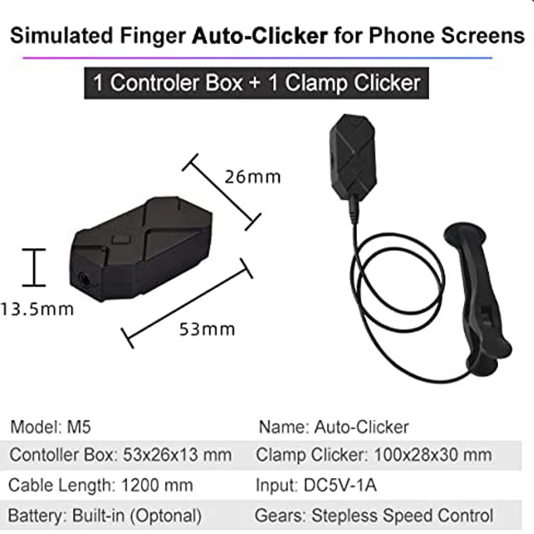 Superior Mobile Phone Screen Clicker, Analog Finger Connecting Device, Automatic Physical Intelligent Mute Touch Screen
