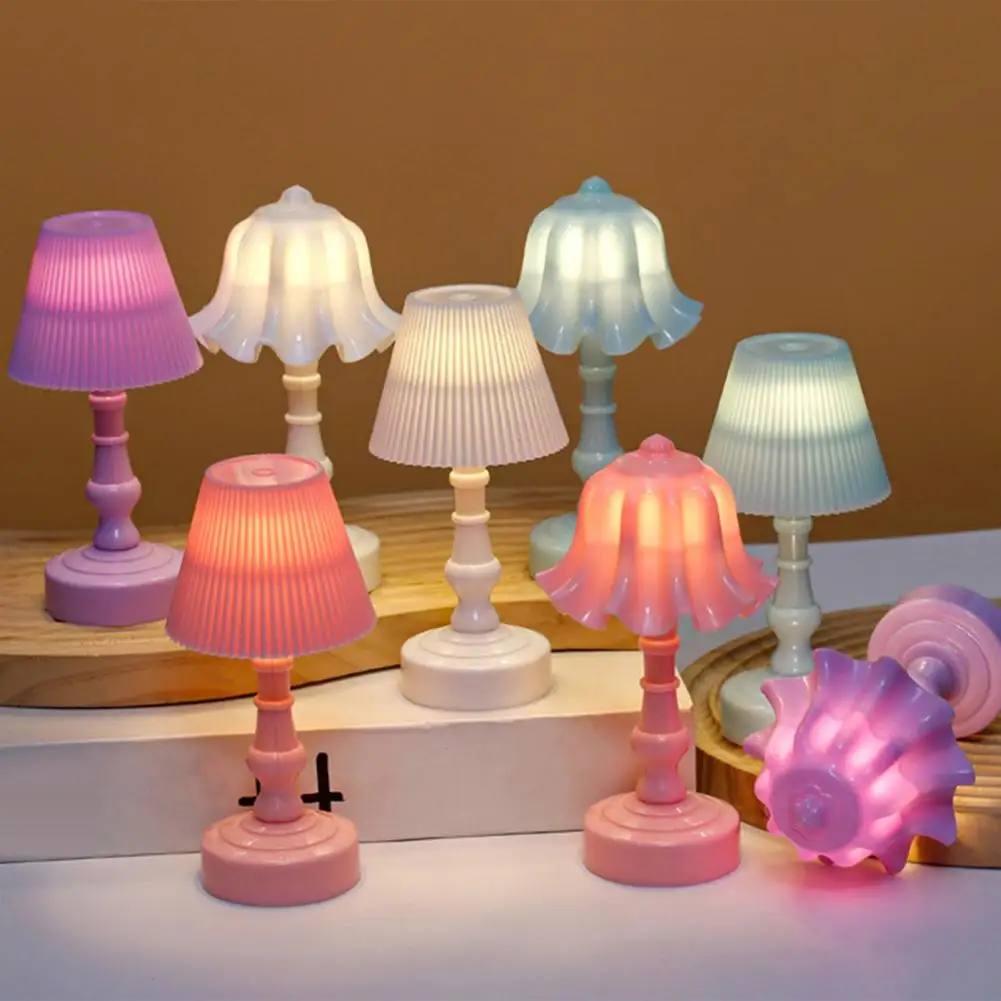 Night Light Mini Flower Shape Soft Glow Warm Light Desk Lamp with Adjustable Brightness Touch Control Portable Table Lamp