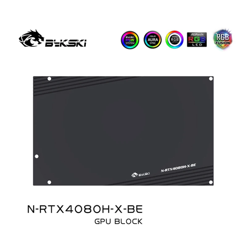 Bykski GPU Water Block for NVIDIA GeForce RTX 4080 Reference Edition AIC Card / Copper Cooling Radiator RGB AURA / N-RTX4080H-X