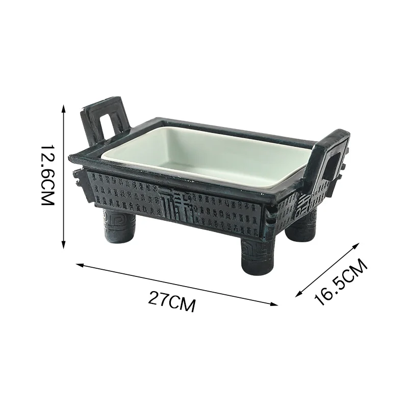 

new Chinese court retro style creative tableware hotel restaurant artistic conception dish plate Chinese food private