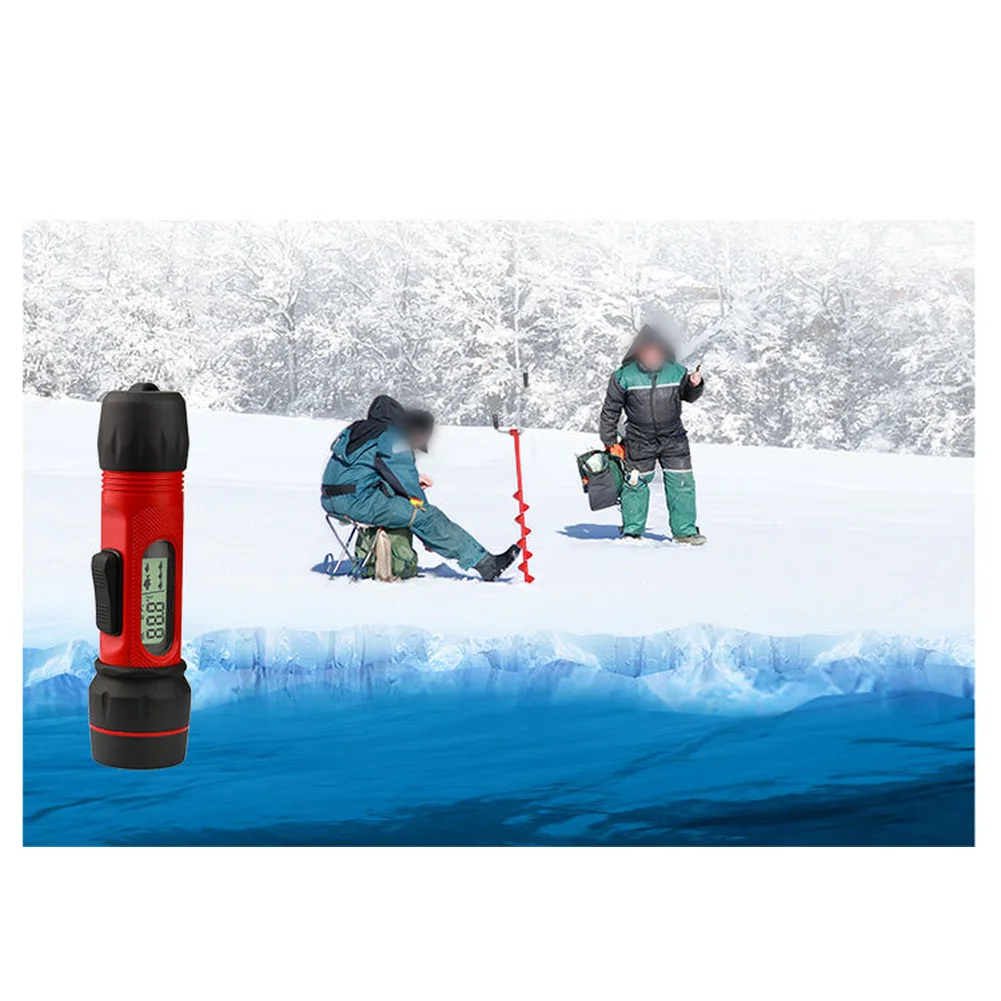 

Двухцветный эхолот-аттрактор для зимней рыбалки, работающий от 4 батареек ААА, компактный портативный дизайн, длительное время автономной работы