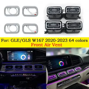 メルセデスベンツ用アンビエントライトベント,エアコン,LED,gle,gls 