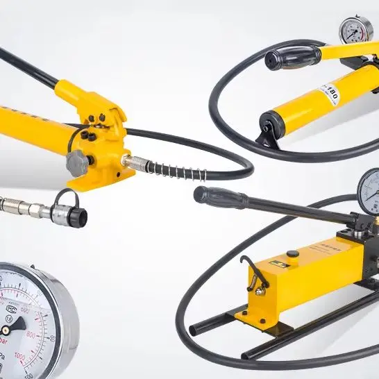 

Manual Hydraulic CP-700 Small Portable Large Oil Storage Pressure Reducing Hydraulic Pump With Anti-Vibration Oil Injection Tool