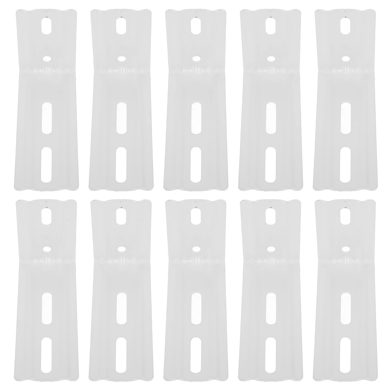 

10pcs White Vertical Blind L Brackets Iron Reliable Clamping Easy Installation Window Curtain Accessories Seven Code