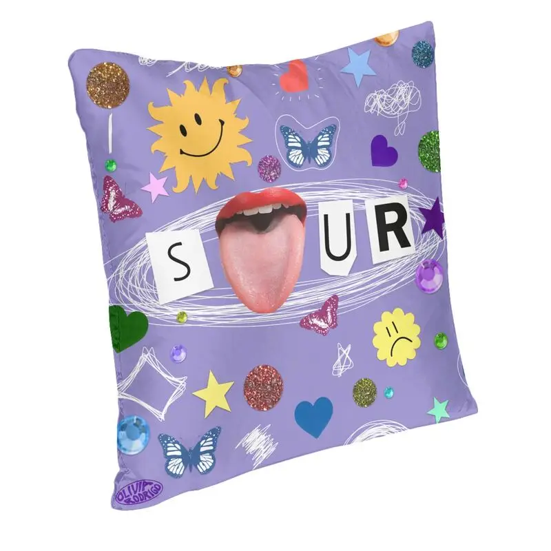 Custom Olivias Vampire Rodrigos Sour Guts Square Throw Pillow Cover Decoration 3D Double-sided Printed Cushion Cover for Sofa