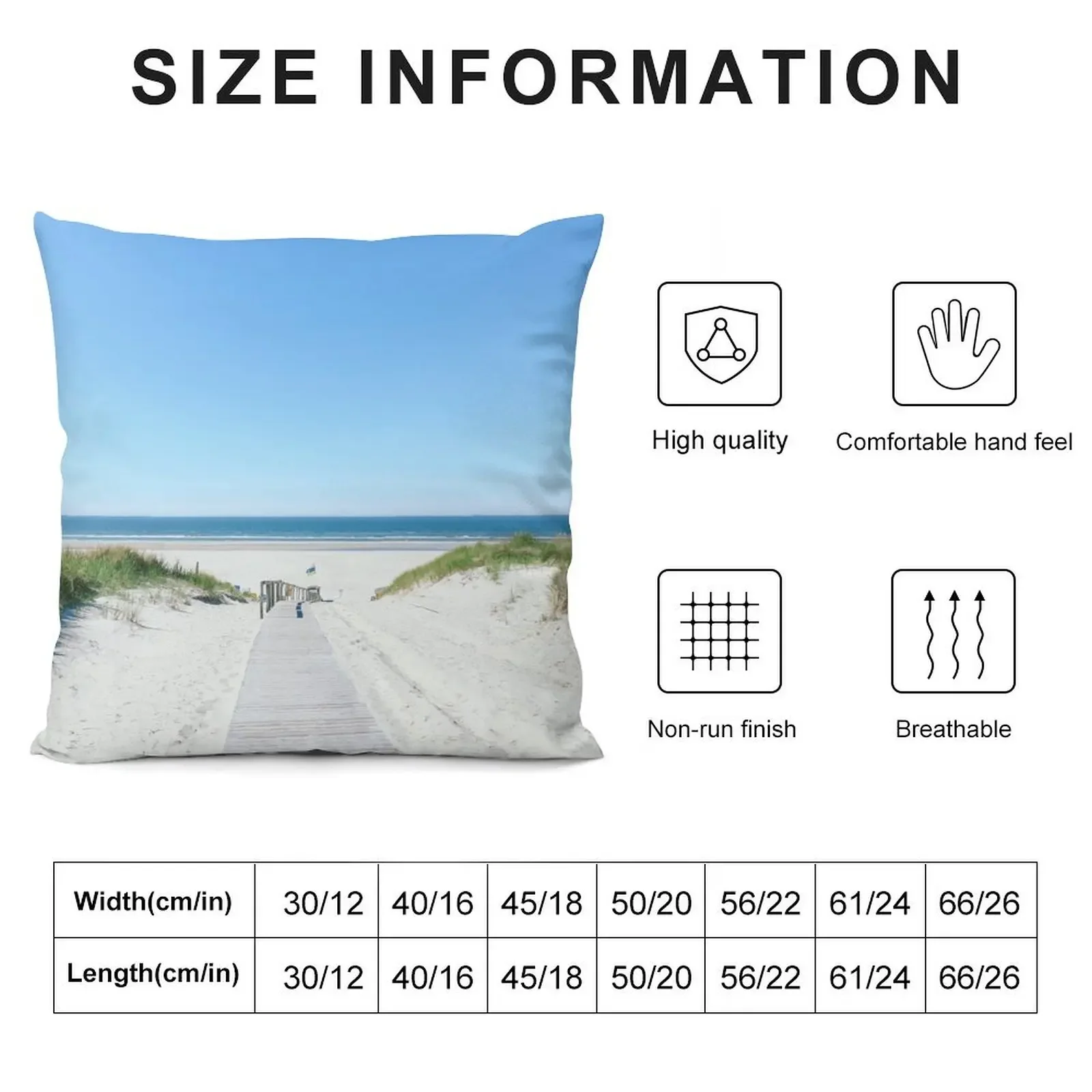 Nordsee Juist Insel Strand in Sommer Throw Pillow Pillowcase Christmas Covers For Cushions Custom Cushion pillow