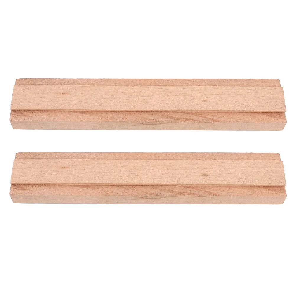 2 Pcs Solid Wood Drawer Slides Reinforcement Parts Bottom Supports Slider Out Kit Mounted