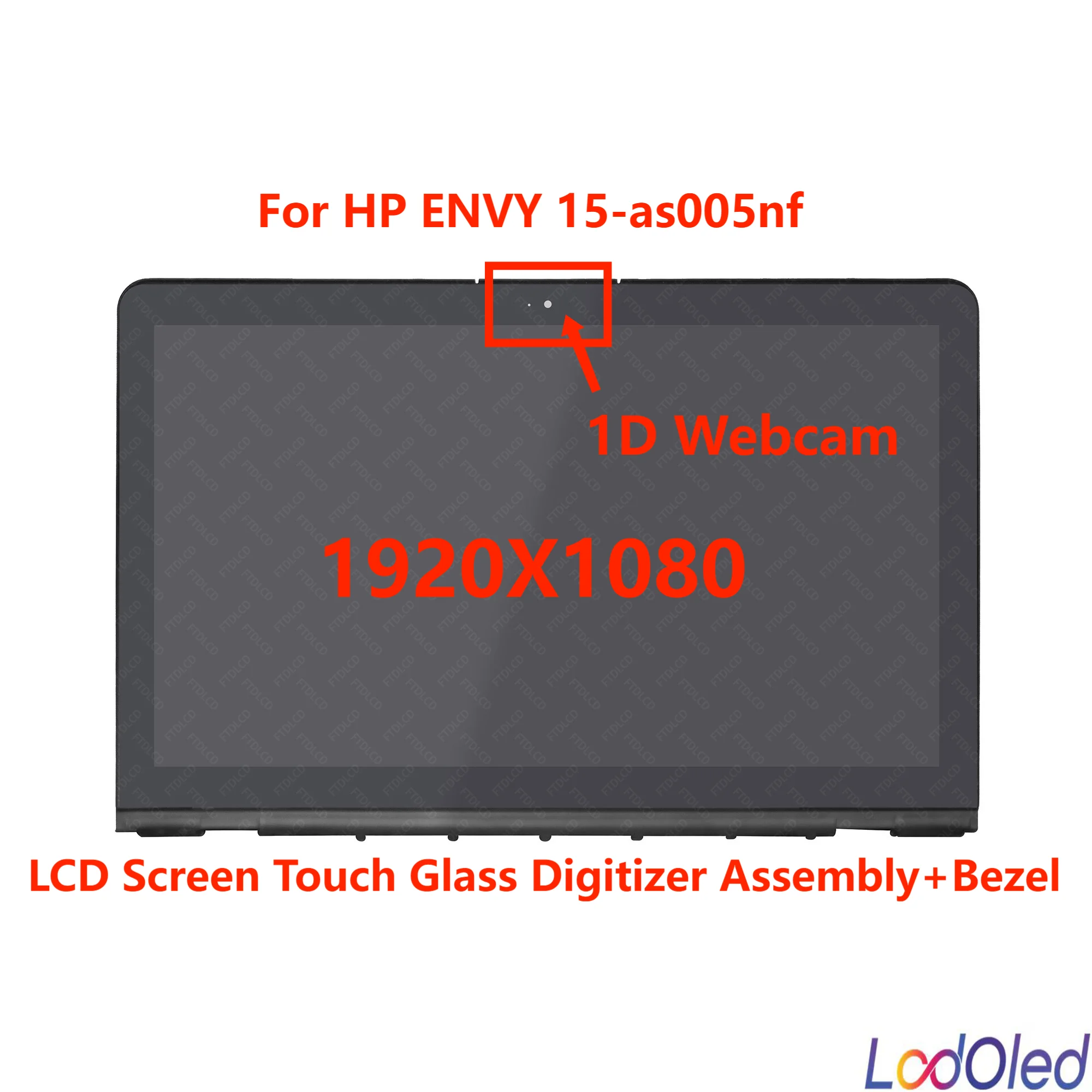 Imagem -02 - Tela Lcd Completa para hp Envy Fhd Uhd Touch Glass Montagem Digitalizador Moldura 30 Pinos 40 Pinos 60hz 15.6 15 6