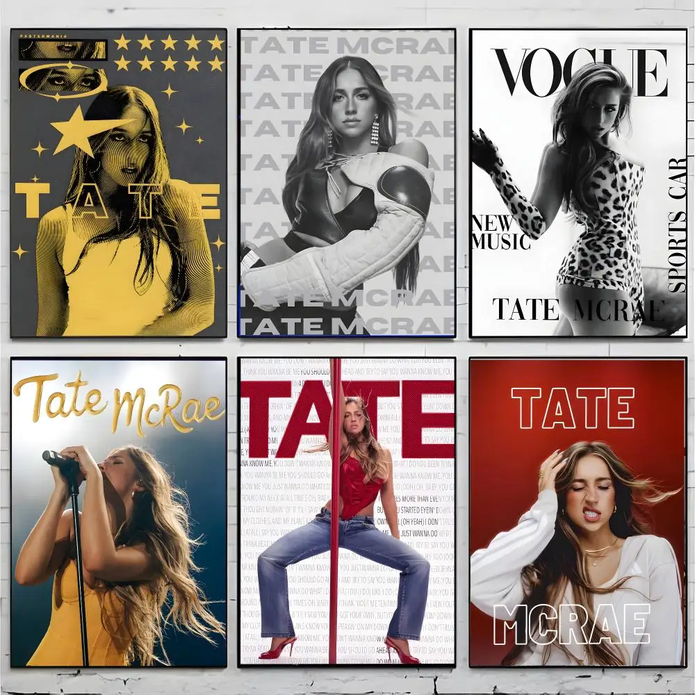 Person Singer T-Tate McRae Poster Premium Decor Art & Gift for Household Lounge Home Ornaments