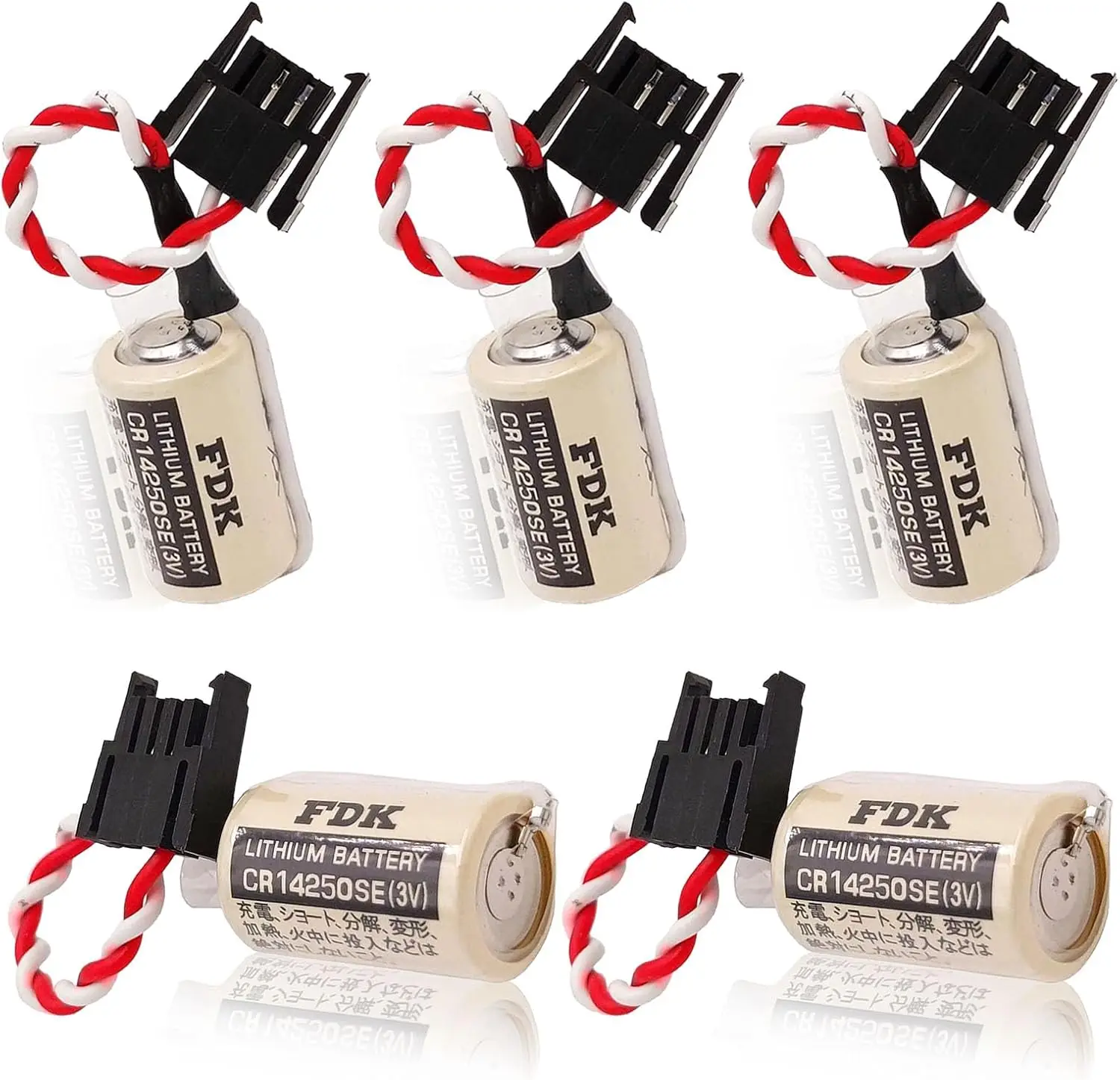 （5 PCS）CR14250SE Battery For 1747-BA 1769-BA MCI2 1755-BAT CR1/2AA Battery 1756-BA1SLC-500 ,3V 850mAh
