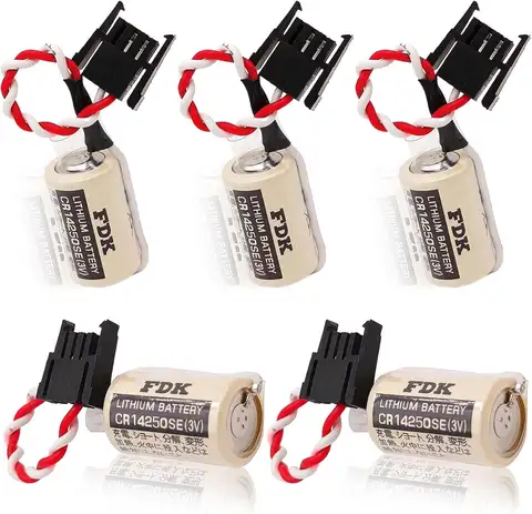 （5 PCS）CR14250SE Battery For 1747-BA 1769-BA MCI2 1755-BAT CR1/2AA Battery 1756-BA1SLC-500 ,3V 850mAh