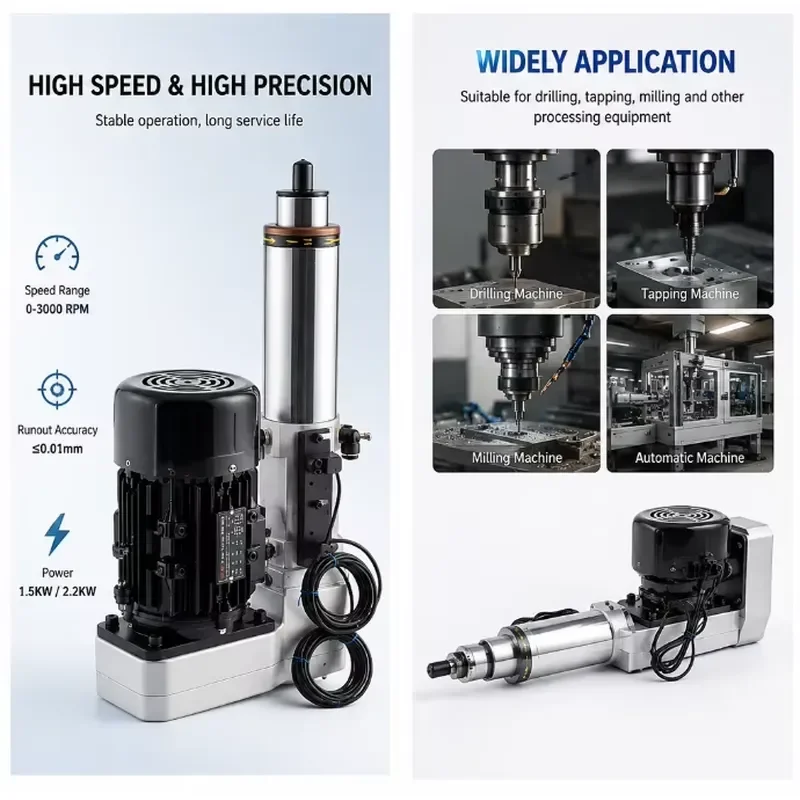 Fast Delivery Drilling Unit Head With Ball Screw for Steel Aluminum Copper Parts Processing