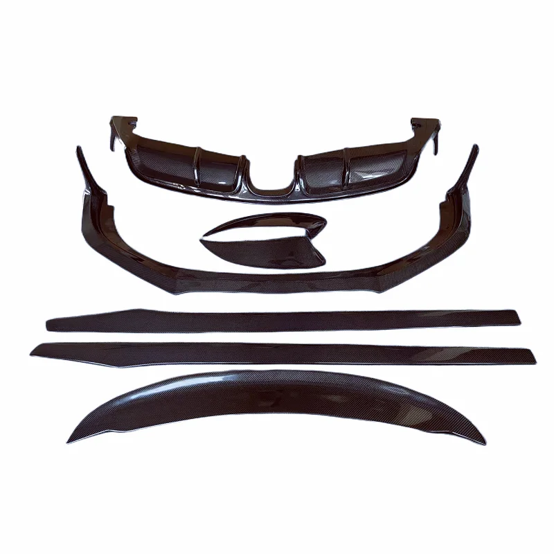 

Для Porsche Cayman Boxster 981, обновленный передний бампер из углеродного волокна, боковые юбки, комплект заднего спойлера