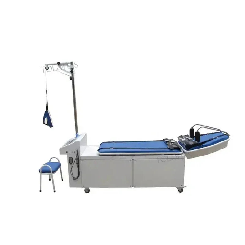 

LHXIV Hospital Electric Digital s Lumbar Cervical Treatment Table Multifunctional Traction Bed For Physiotherapy