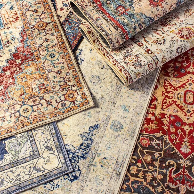 Persian Rugs Home Bedroom Decor American Large Carpet Cloakroom Living Room Lounge Mat Vintage Bohemian Floor Mats