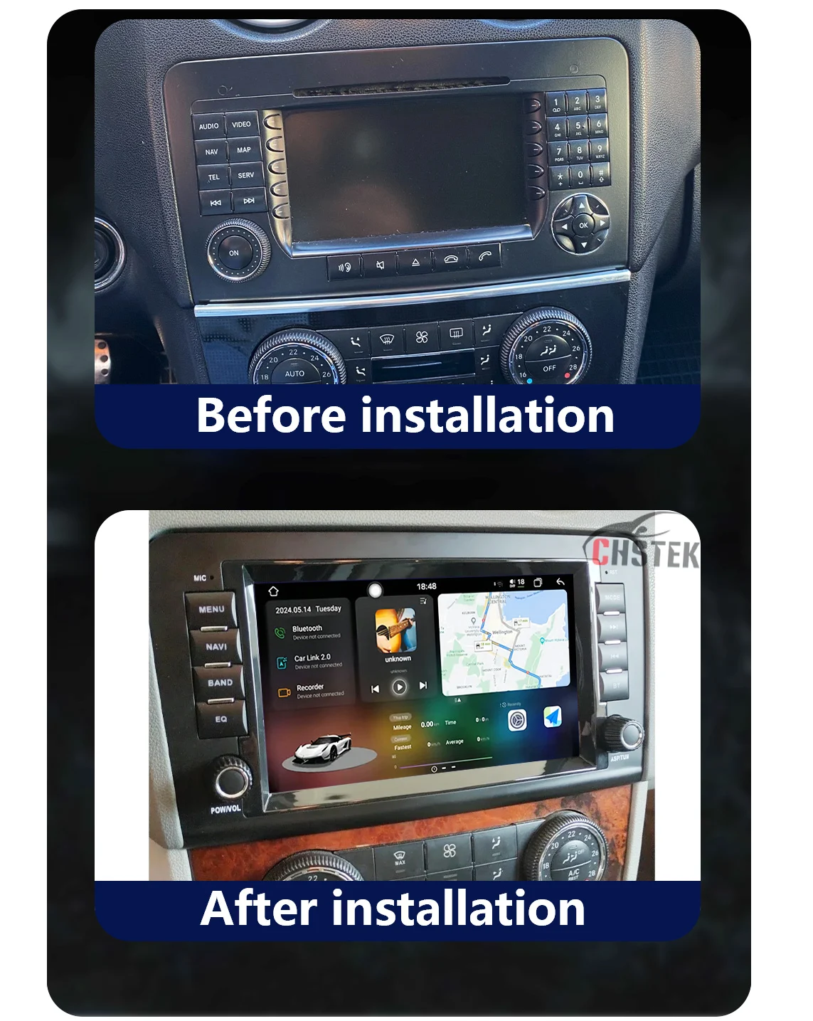 Car 4G GPS WIFI Auto Wireless Carplay Navigation Android System For Mercedes Benz ML GL Class W164 X164 ML350 ML500 GL35 Stereo