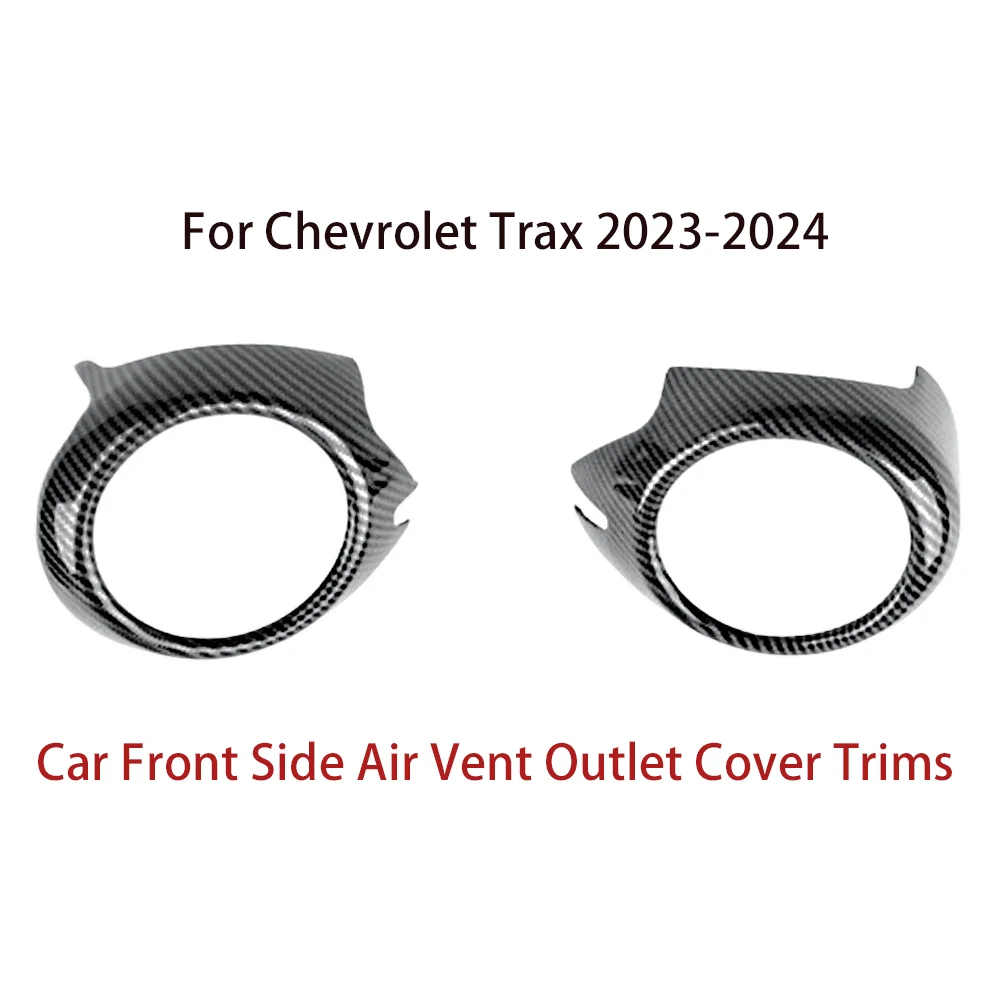 2Pcs Car Front Side Air Vent Outlet Cover Trims Decoration Cap Cover For Chevrolet Trax 2023 2024 Auto Accessories Replacement