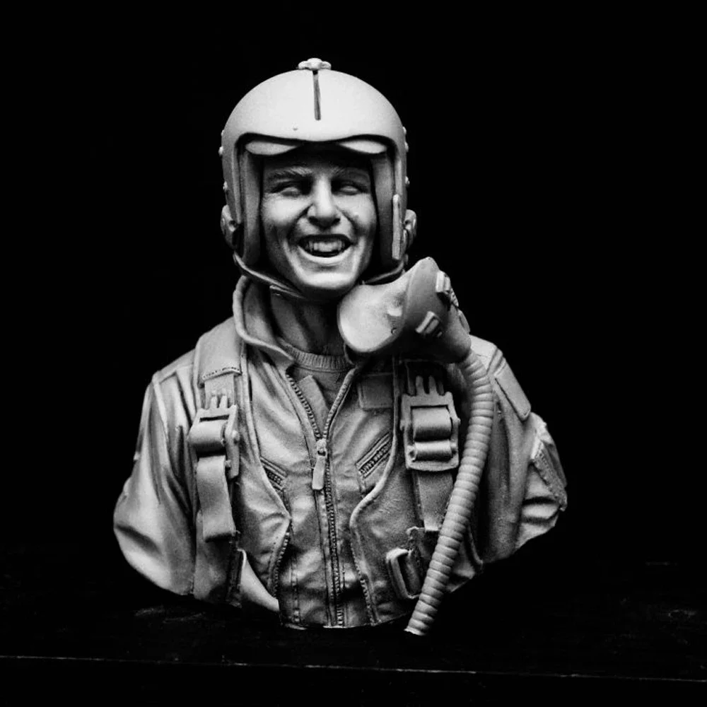 ملازم الولايات المتحدة، تمثال نصفي نموذج الراتنج، GK، موضوع عسكري، مجموعة غير مجمعة وغير مطلية