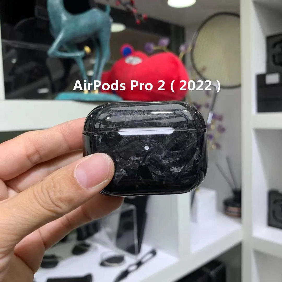 Prawdziwe etui na słuchawki z włókna węglowego dla Apple AirPods Pro 2 słuchawki z włókna węglowego bezprzewodowy Bluetooth dla AirPods Pro