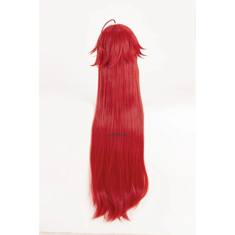 zz04zz12High School DxD Wigs Rias Gremory 100cm Long Red Heat Resistant Synthetic Hair Cosplay + Wig Cap