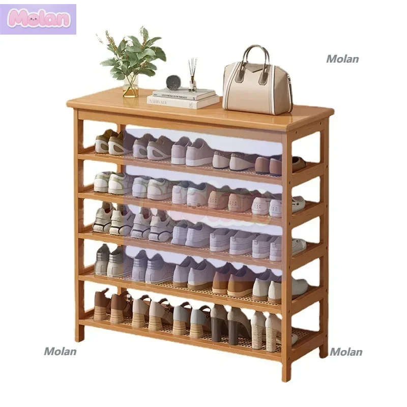 

Entry shoe rack, shoe change stool, comfortable entry at the door, widened seat surface, shoe stool, large-capacity storage rack