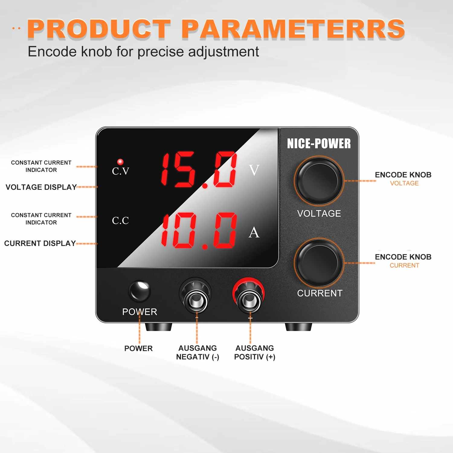 NICE-POWER Laboratory DC Power Supply Adjustable 30V 5A 10A For Phone Repair Charge the Battery Lab Bench Power Source 100V-240V