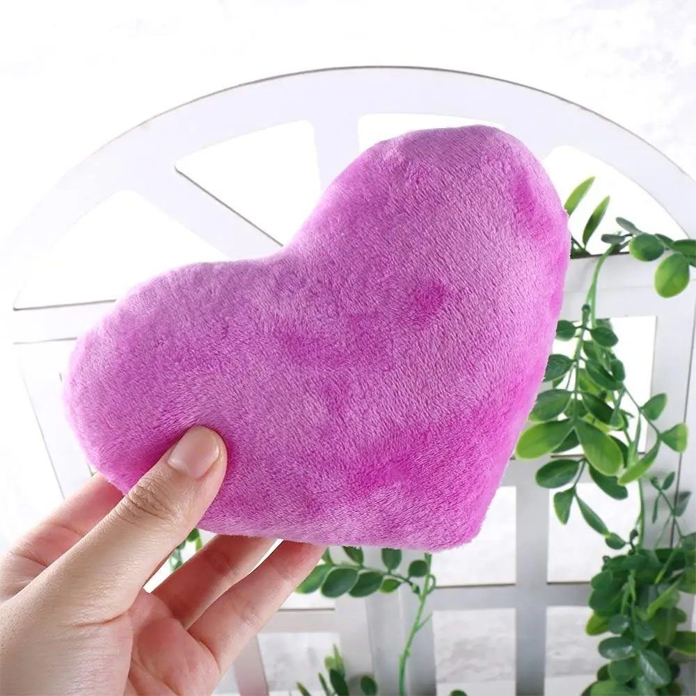 Heart Shape Decorative Throw Pillow PP Cotton Soft Creative Doll Lover Gift 15cm