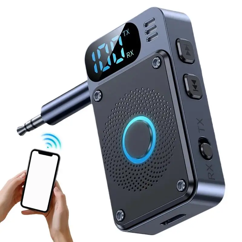 

Digital Bluetooth5.4 Receiver Transmitter Car Hands-free AUX Speaker Headphones 3.5mm Wireless Audio Converter