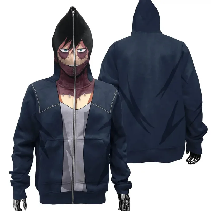 Lili 123 Anime Midoriya Izuku Bakugo Katsuki Dabi Todoroki Shout sudaderas con capucha de dibujos animados para adultos disfraz de Halloween y Navidad