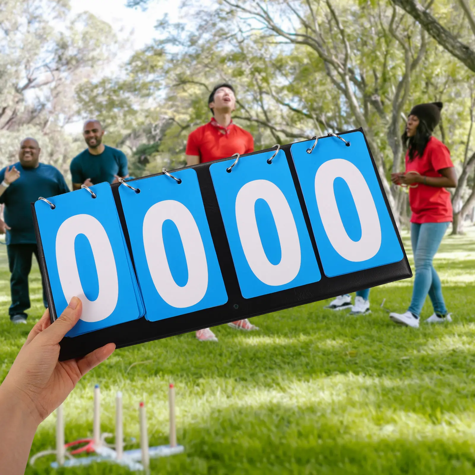 Four Scoreboards Portable Basketball Scoreboard Manual Multi Sports Score Keeper for Volleyball Football Table Tennis - view 2