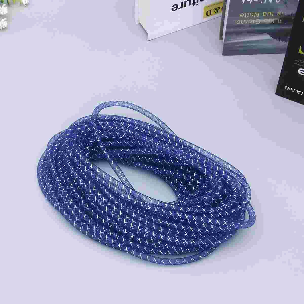 1 Necklace Rope Polyester Yarn Cord Bracelet White Silk Ribbon Christmas Tree Mesh Tube